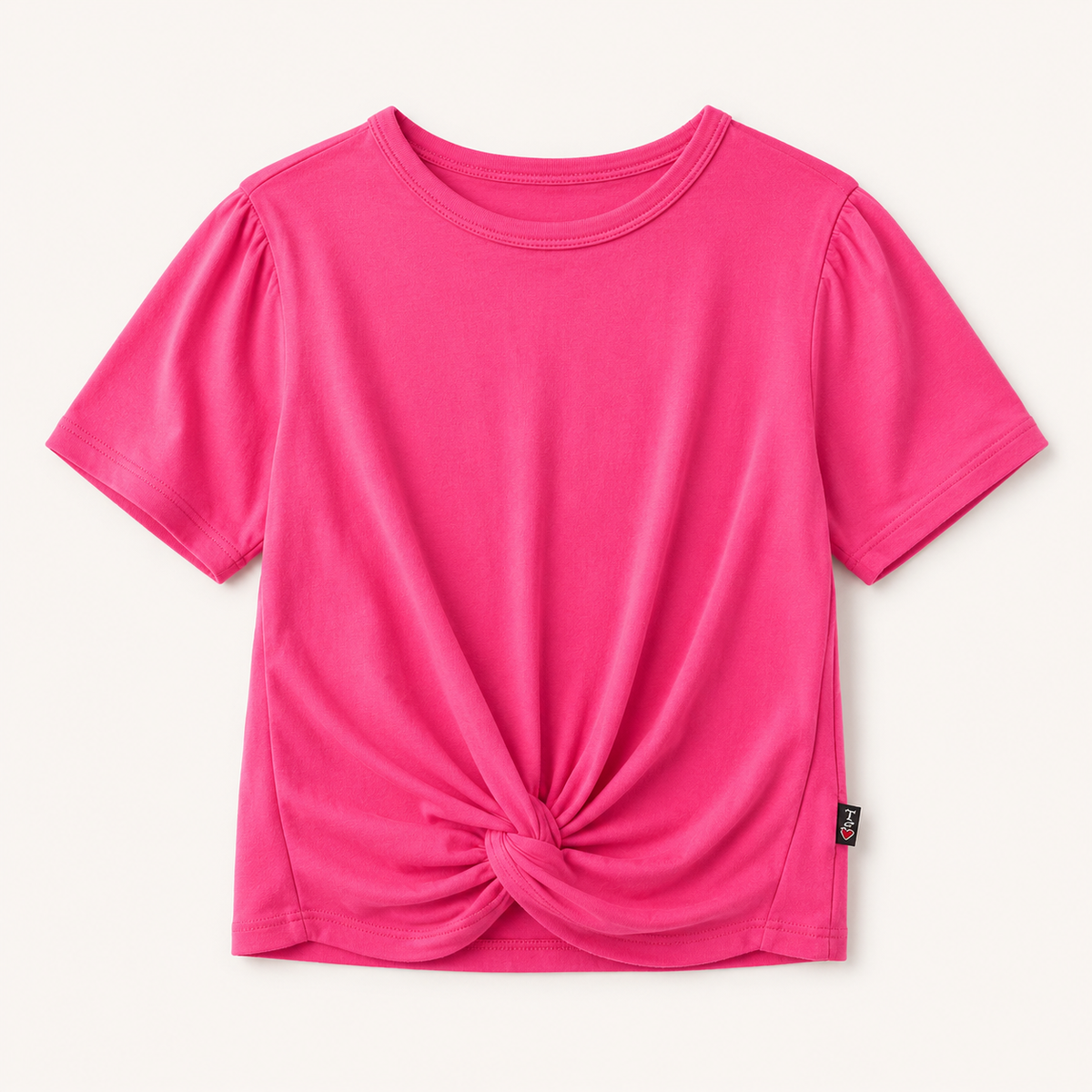 T2love Puff Knoted Top Hot Pink – Monkey Aspen's