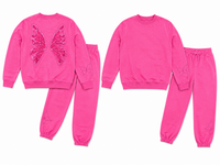 Rockwilde Sweater/Pant Pink/Butterfly Set