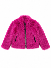 MIA Fur Jacket Berry