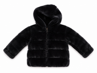 AW Faux Fur Coat Black
