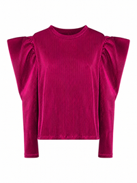 Mia Puff Sleeve Top Berry