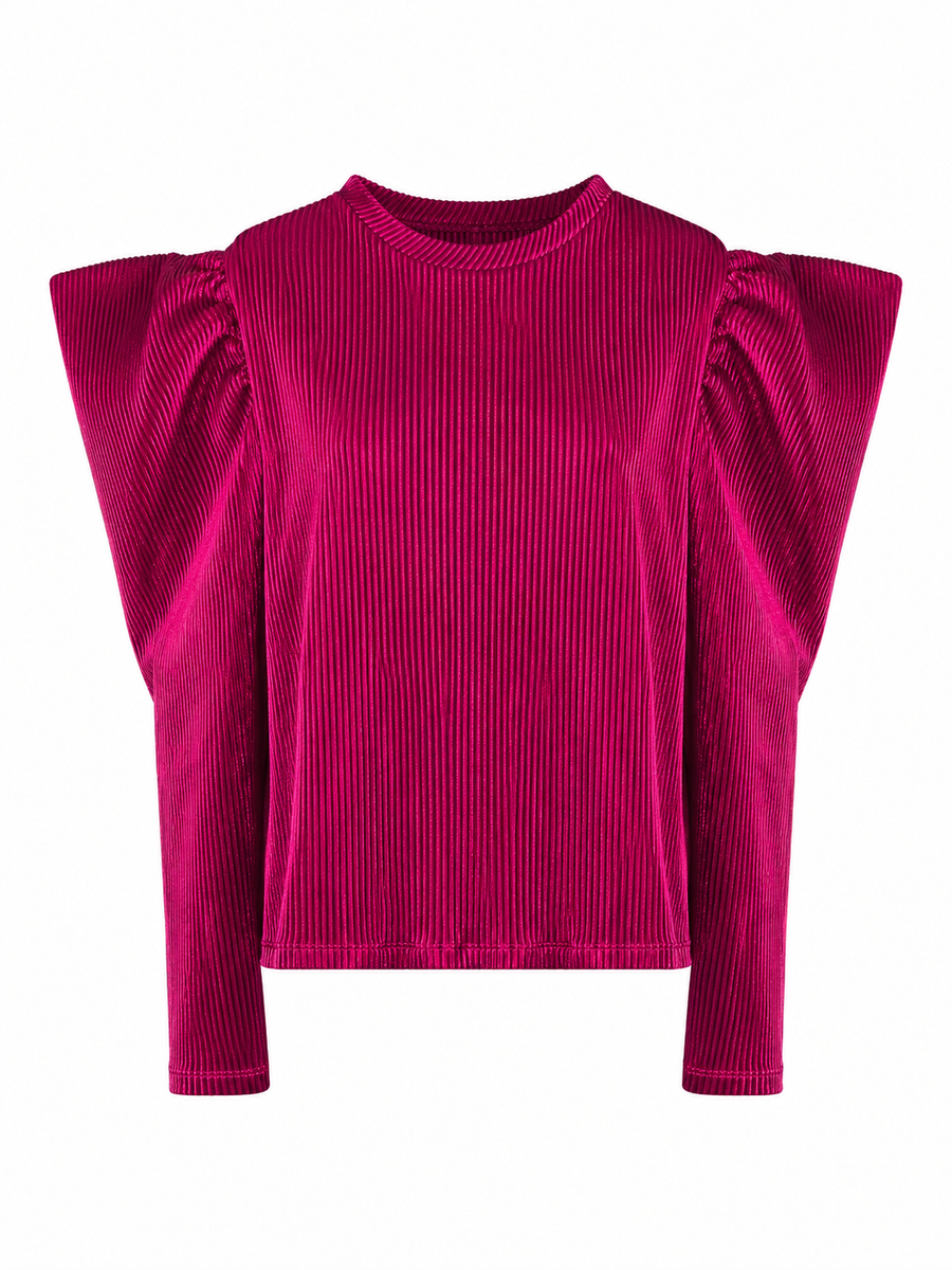 Mia Puff Sleeve Top Berry