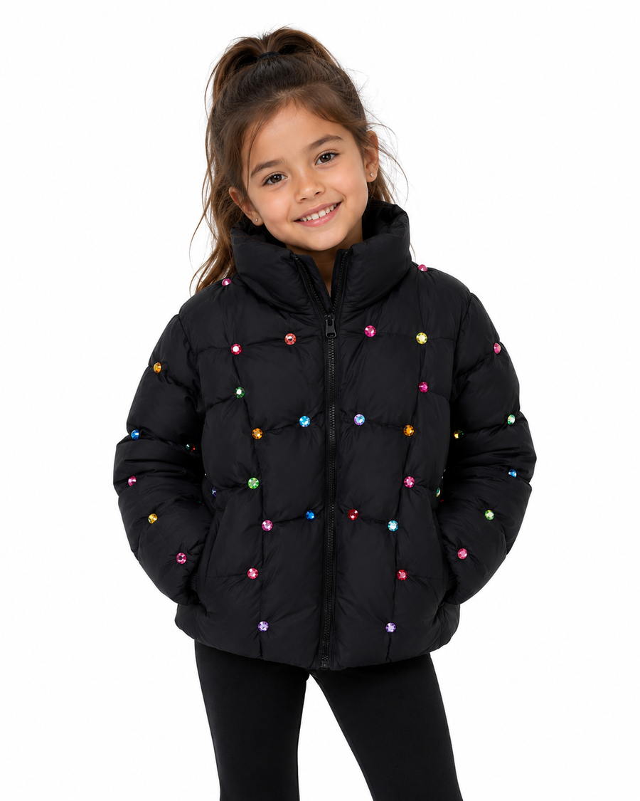 Lola Rainbow Gem Jacket Black