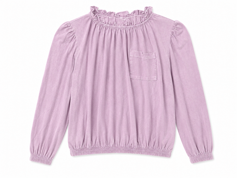 Chaser Ruffle Neck Ribbon Mineral