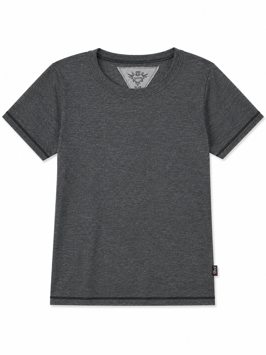 S/S Classic Fitted Tee Black #heather