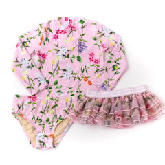 rg set & tutu - wildflowers pink