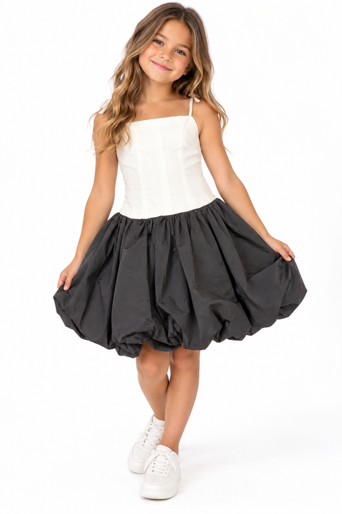 Theme Bally Dress Black/White