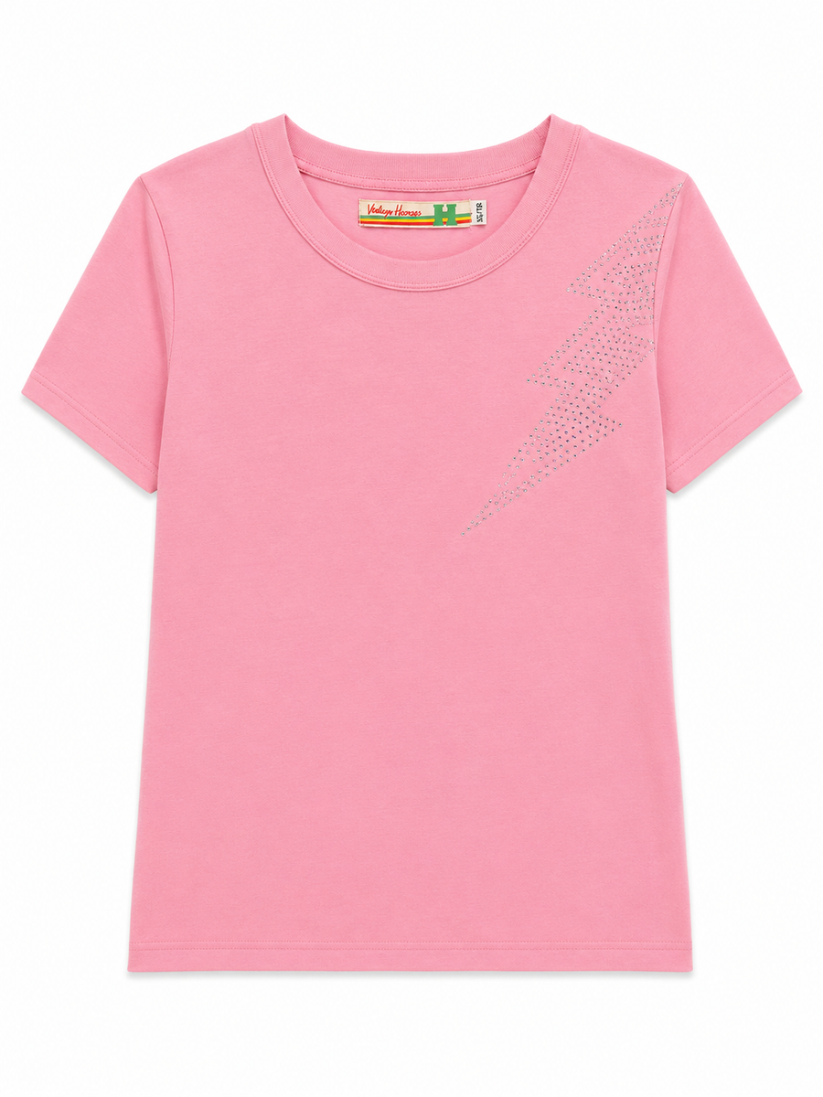 VH Boxy T Pink Bolt