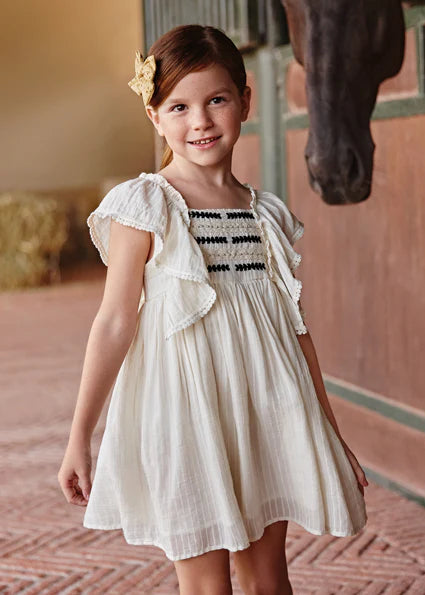 Mayoral 3926 Dress Embroidered