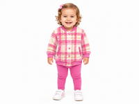 FLANNEL Bomber - Hot Pink Plaid