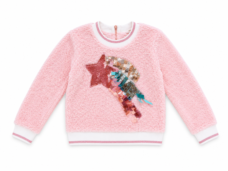 B29318 L/S Sherpa Top Pink