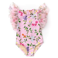 tulle slv 1pc - wildflowers pink