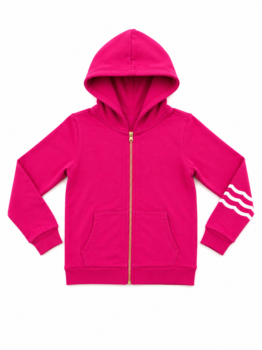 Sol Hoodie Dahlia zip