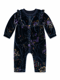 Splendid Floral Velvet Onesie
