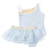 1pc & tutu - sequins - blue bow blue