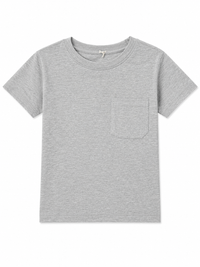 Long sleeve top heather grey raw