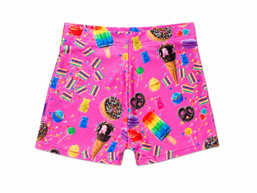 Terez Sport Short Rainbow Ice Dye