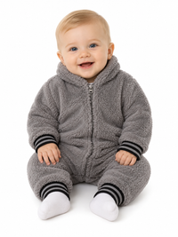 Mido Sherpa Onesie Heather Grey