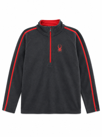 Spyder Speed Fleece Zip T-Neck Big Boys Black
