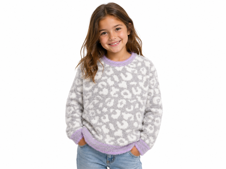 N&L Cozy Sweater Snow Leo