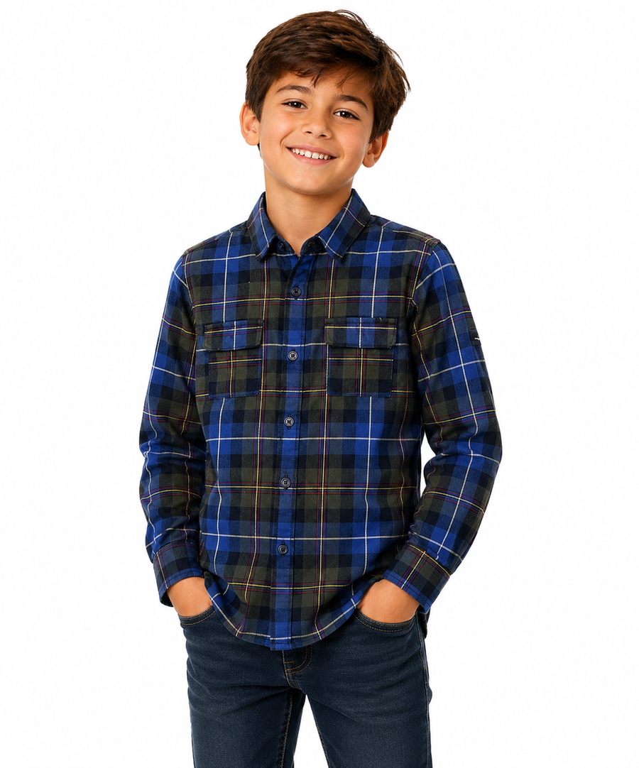 4162 Plaid Overshirt