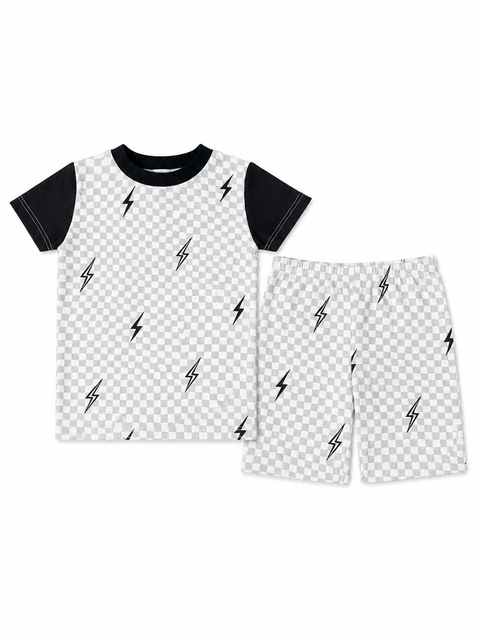 Esme S/S Top boxer checker