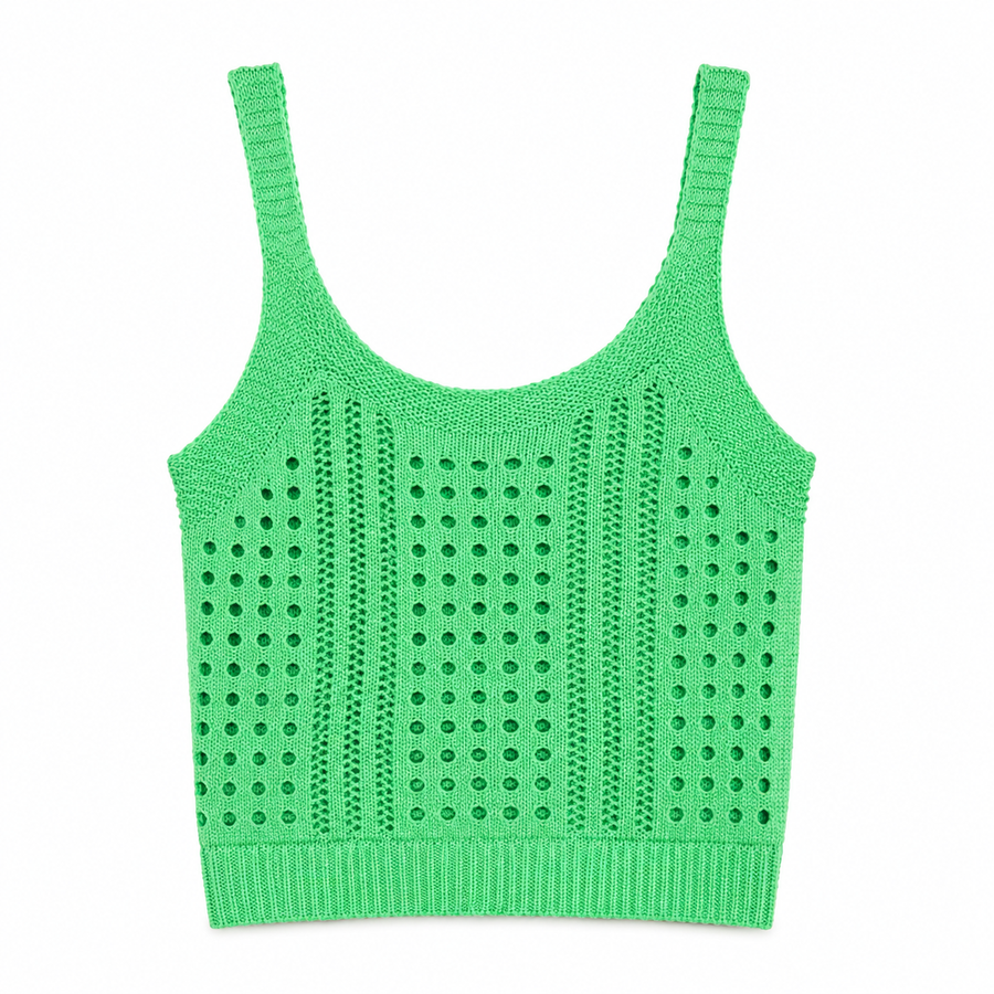 VH crochet top green