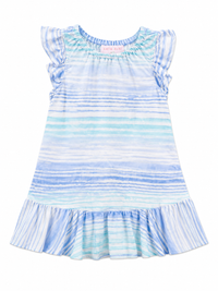 Ombre Stripe Dress Blue