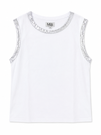 Mia Foil Tank White