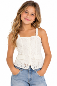 Katie J Juliana Lace Top