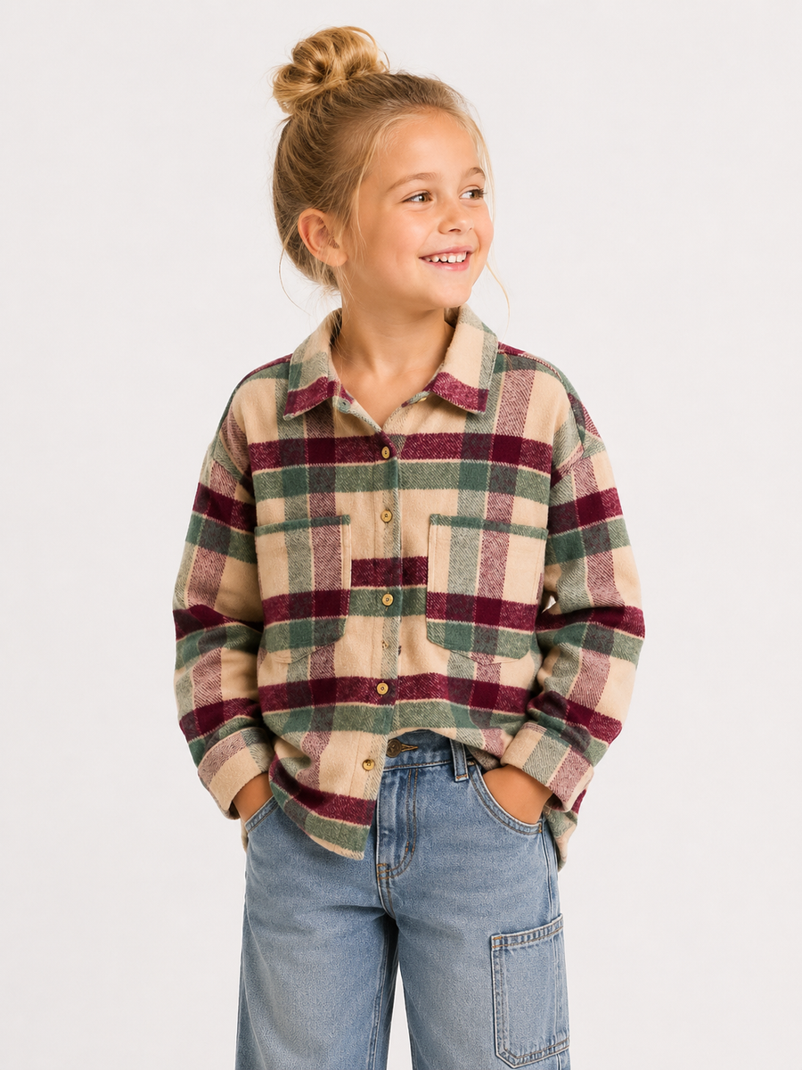 Mayoral 7180 Checked Overshirt