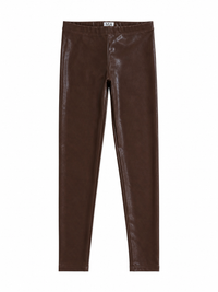 Mia Leather Leggings Brown