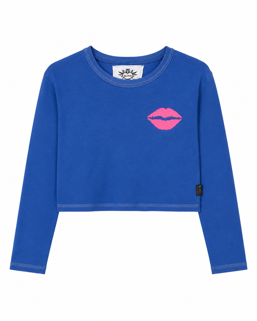 L/S Boxy T River/Pink