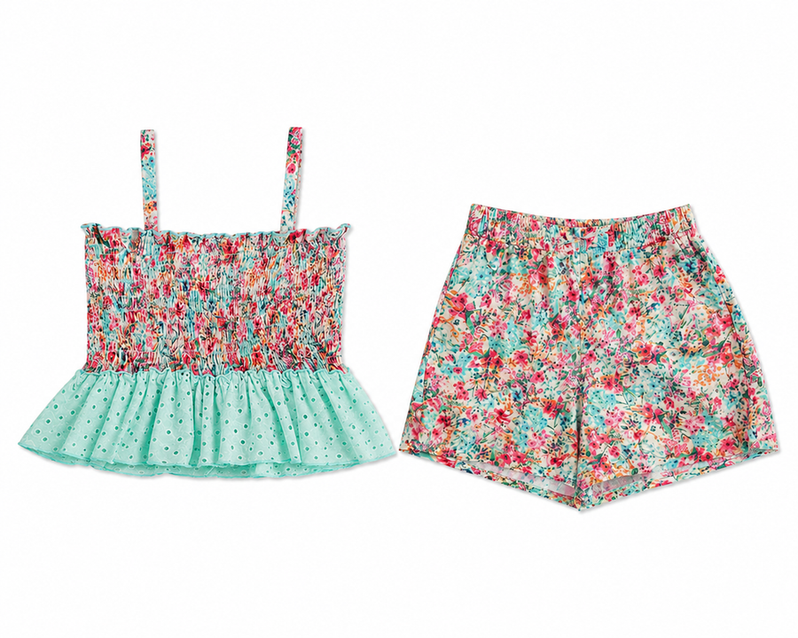 Truluv Short Set Multi