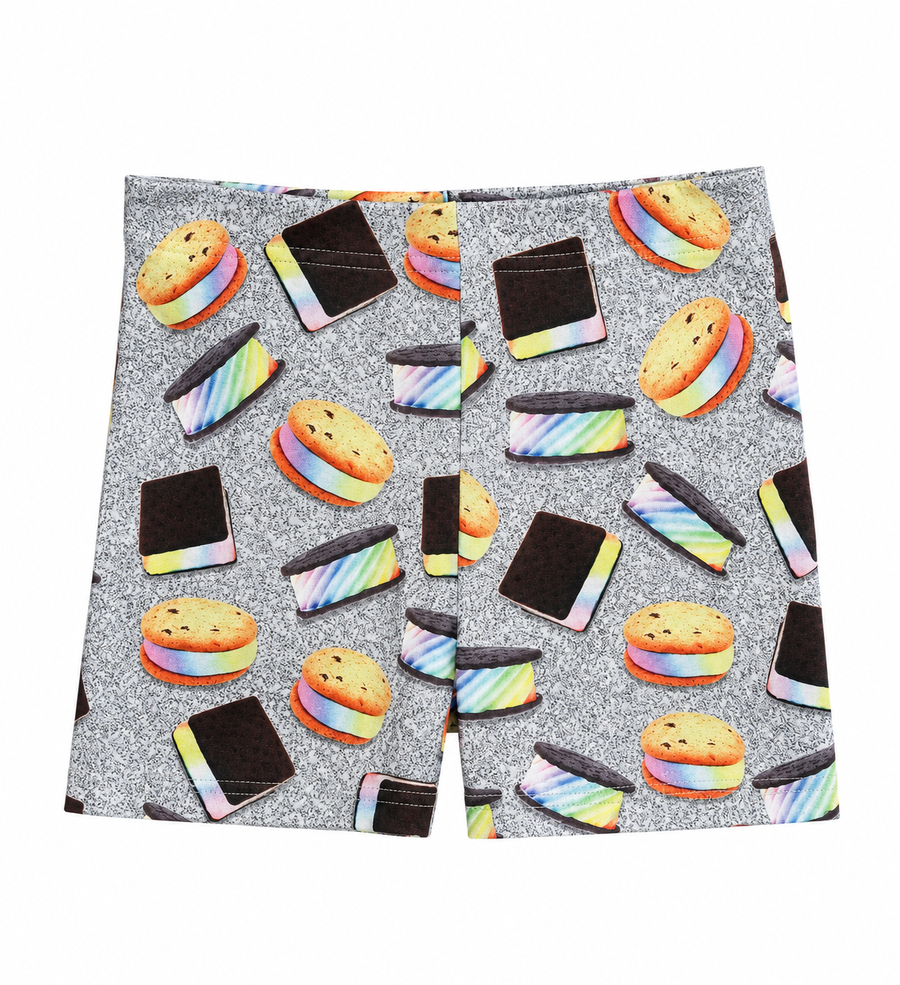GIRLS HI-SHINE BOOTY SHORTS IN CAMP BEADS CAMP BEADS