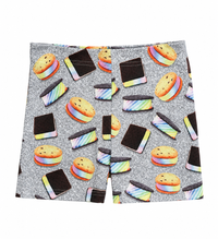 GIRLS HI-SHINE BOOTY SHORTS IN CAMP BEADS CAMP BEADS