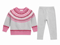 Splendid Farisle Fun Sweater Set Pink Multi
