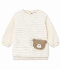 Mayoral Dress/Handbag Cream all