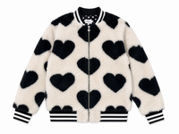 Lola 4ever Heart Bomber Black/White