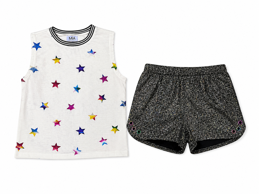 Mia Star T/Gal Short Set