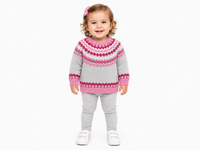Splendid Farisle Fun Sweater Set Pink Multi