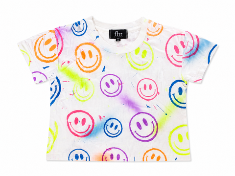 Flowers Top Air Brush smile