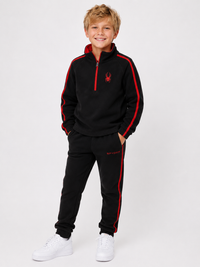 Spyder Speed Fleece Zip T-Neck Big Boys Black