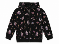 Chaser Unicorn Zip Up Black