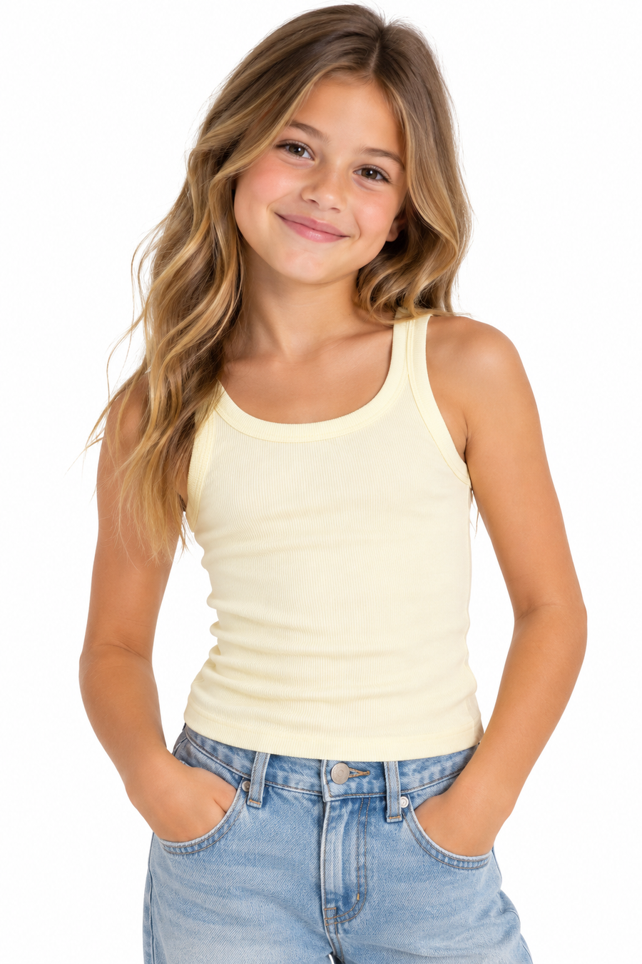 Katie Trisianoff Tank Cream Brullee