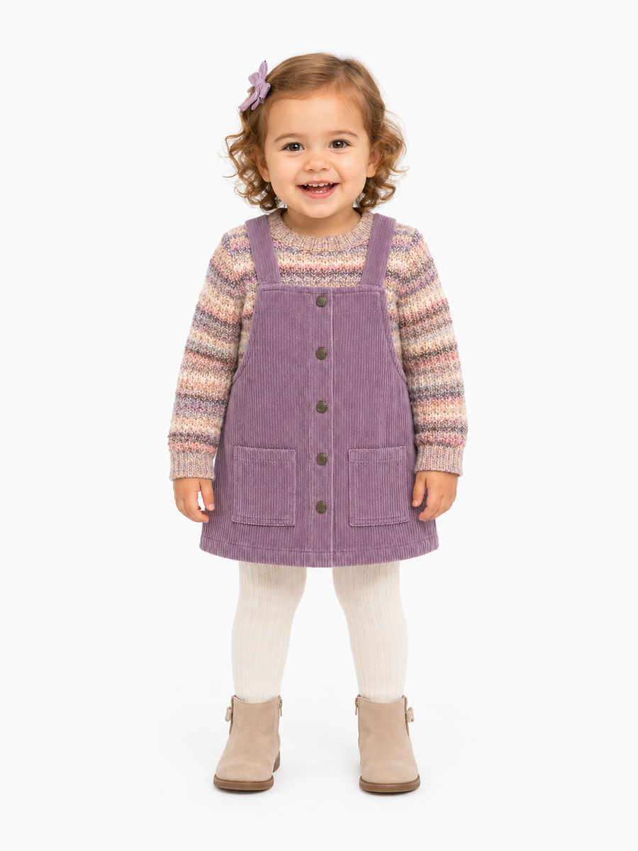 Splendid Rae Sweater Cord Dress Set - Lilac