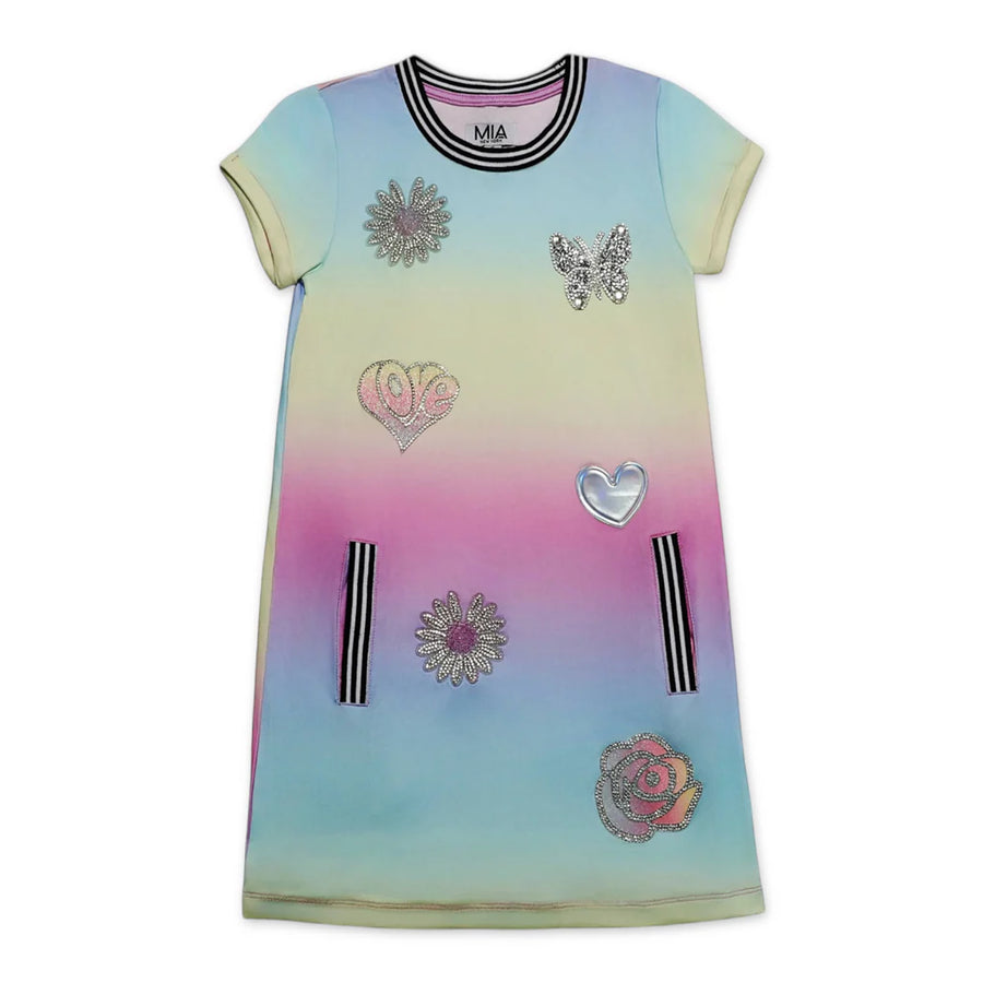 Mia Icon Dress Rainbow