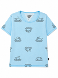 T2love S/S Open Back Blue