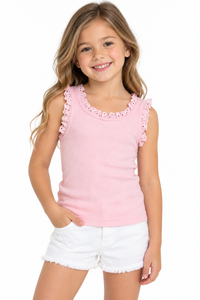 Flowers Top LT Pink
