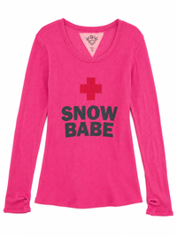 T2love LS Crew Snow Babe